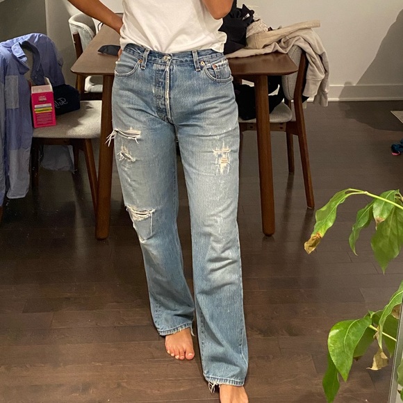 Re/Done Levi’s distressed jeans - Picture 2 of 11